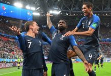 confiance en soi de l'équipe de france de football but umtiti france blegique